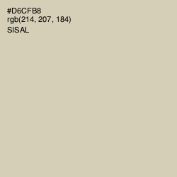#D6CFB8 - Sisal Color Image