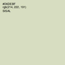 #D6DEBF - Sisal Color Image