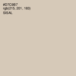 #D7C9B7 - Sisal Color Image