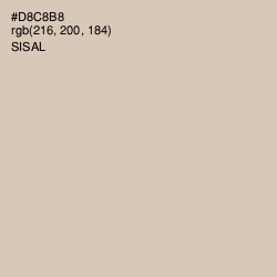 #D8C8B8 - Sisal Color Image