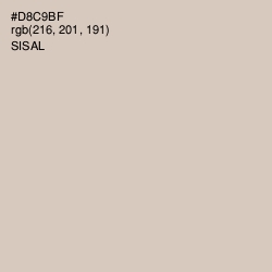 #D8C9BF - Sisal Color Image