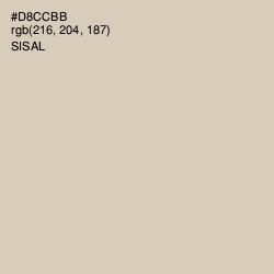 #D8CCBB - Sisal Color Image