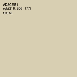 #D8CEB1 - Sisal Color Image