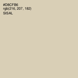 #D8CFB6 - Sisal Color Image