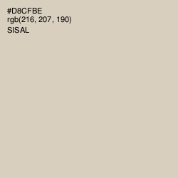 #D8CFBE - Sisal Color Image
