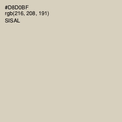 #D8D0BF - Sisal Color Image