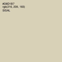 #D8D1B7 - Sisal Color Image