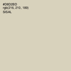 #D8D2BD - Sisal Color Image