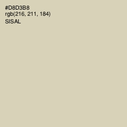 #D8D3B8 - Sisal Color Image