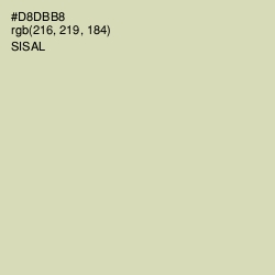 #D8DBB8 - Sisal Color Image