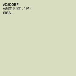 #D8DDBF - Sisal Color Image
