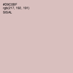 #D9C0BF - Sisal Color Image