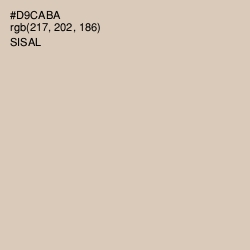 #D9CABA - Sisal Color Image