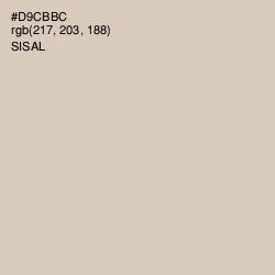 #D9CBBC - Sisal Color Image