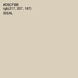 #D9CFBB - Sisal Color Image