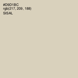 #D9D1BC - Sisal Color Image