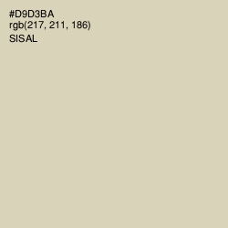 #D9D3BA - Sisal Color Image