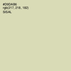 #D9DAB6 - Sisal Color Image