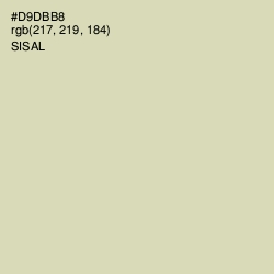 #D9DBB8 - Sisal Color Image