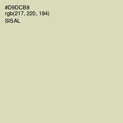 #D9DCB8 - Sisal Color Image