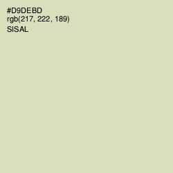 #D9DEBD - Sisal Color Image
