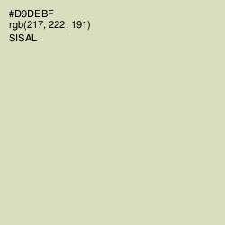 #D9DEBF - Sisal Color Image
