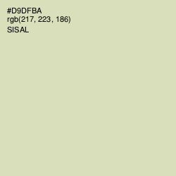#D9DFBA - Sisal Color Image