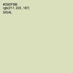 #D9DFBB - Sisal Color Image