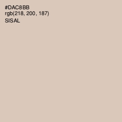 #DAC8BB - Sisal Color Image