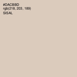#DACBBD - Sisal Color Image