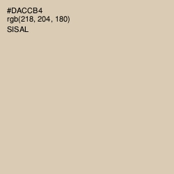 #DACCB4 - Sisal Color Image