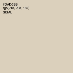 #DAD0BB - Sisal Color Image