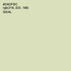 #DADFBC - Sisal Color Image