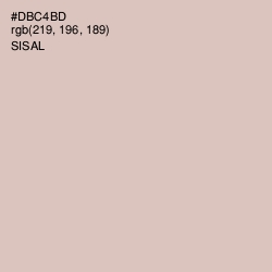 #DBC4BD - Sisal Color Image