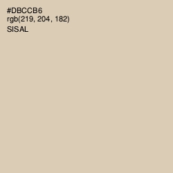 #DBCCB6 - Sisal Color Image
