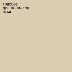 #DBCDB2 - Sisal Color Image