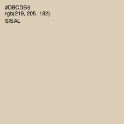 #DBCDB6 - Sisal Color Image