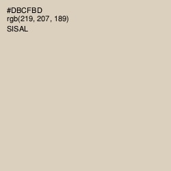 #DBCFBD - Sisal Color Image