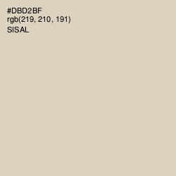 #DBD2BF - Sisal Color Image