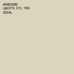 #DBD5BE - Sisal Color Image