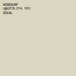#DBD6BF - Sisal Color Image