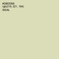 #DBDDB8 - Sisal Color Image