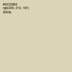 #DCD5B5 - Sisal Color Image