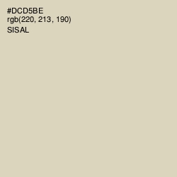 #DCD5BE - Sisal Color Image