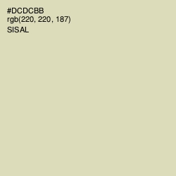 #DCDCBB - Sisal Color Image