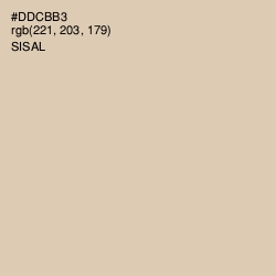 #DDCBB3 - Sisal Color Image