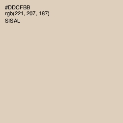 #DDCFBB - Sisal Color Image