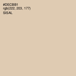 #DECBB1 - Sisal Color Image
