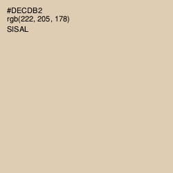 #DECDB2 - Sisal Color Image