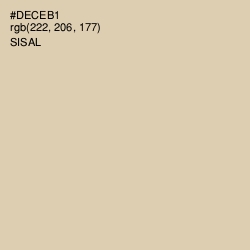 #DECEB1 - Sisal Color Image